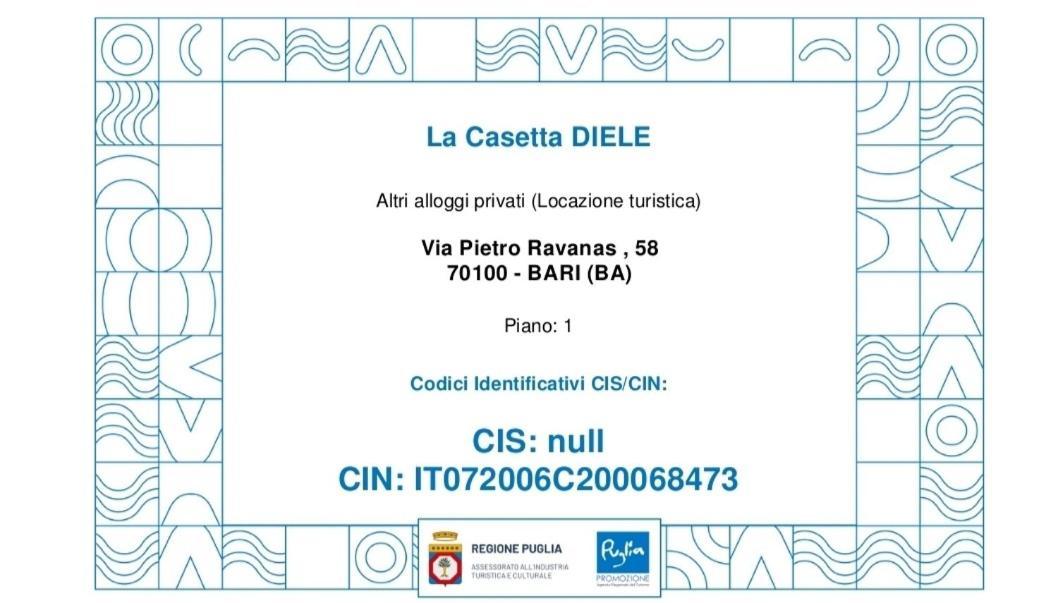 La Casetta Diele Bari Zewnętrze zdjęcie